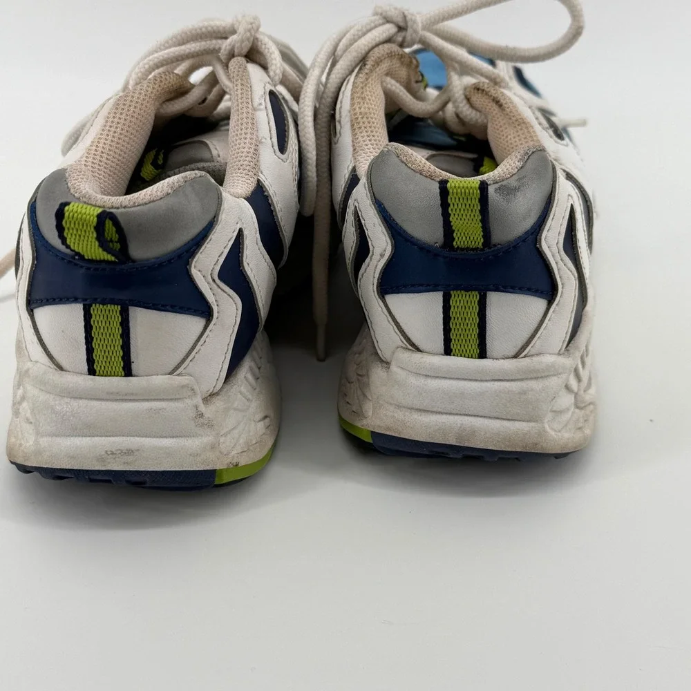 Y2K‎ Retro Fashion Bug Womens Blue White Chunky Dad Sneakers Trainers Size 6.5